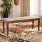 Baxton Studio Cornelie Transitional Grey Upholstered and Walnut Wood Dining Bench 169-10920 - alternate 7